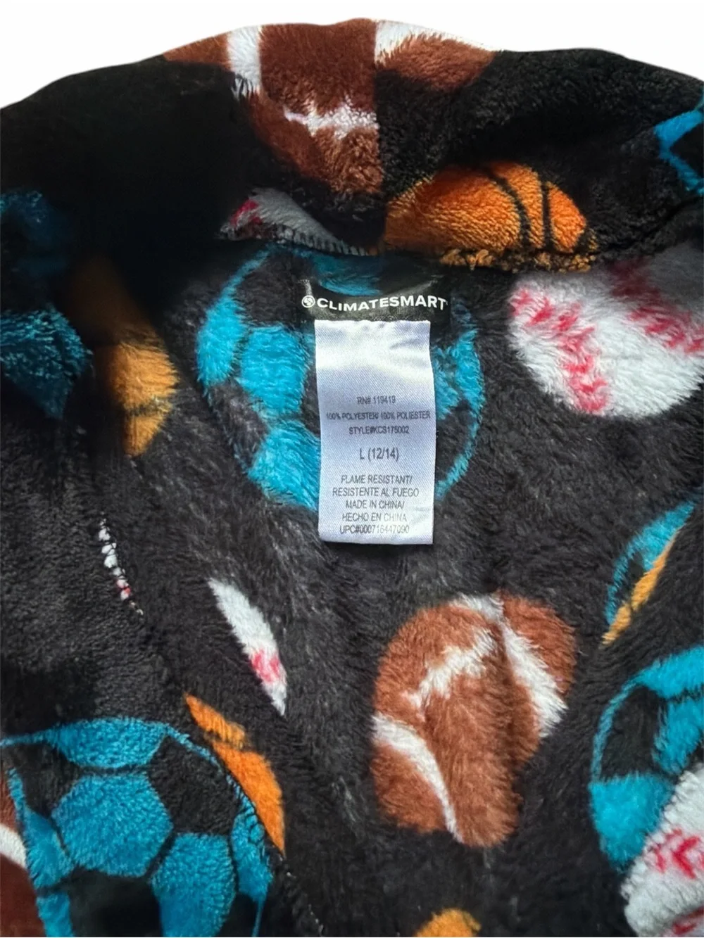 Boy’s Sports Print Cozy Robe